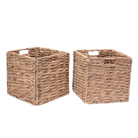 Hastings Home Storage Bin, Wicker, 12 in H, 12 in W, 12 in L 318397LRE